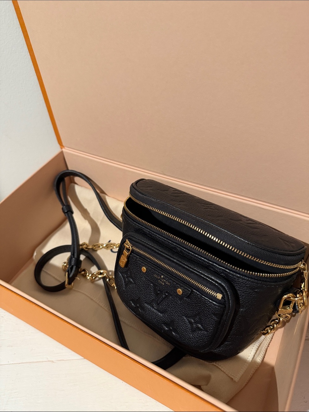 Louis Vuitton Black Monogram Empreinte Mini Bumbag - Picture 5 of 5